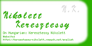 nikolett keresztessy business card